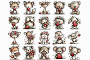 Whimsical Woodland Strawberry Clipar, an Illustration by Libby Wishes (Thumbnail 2 of 7)
