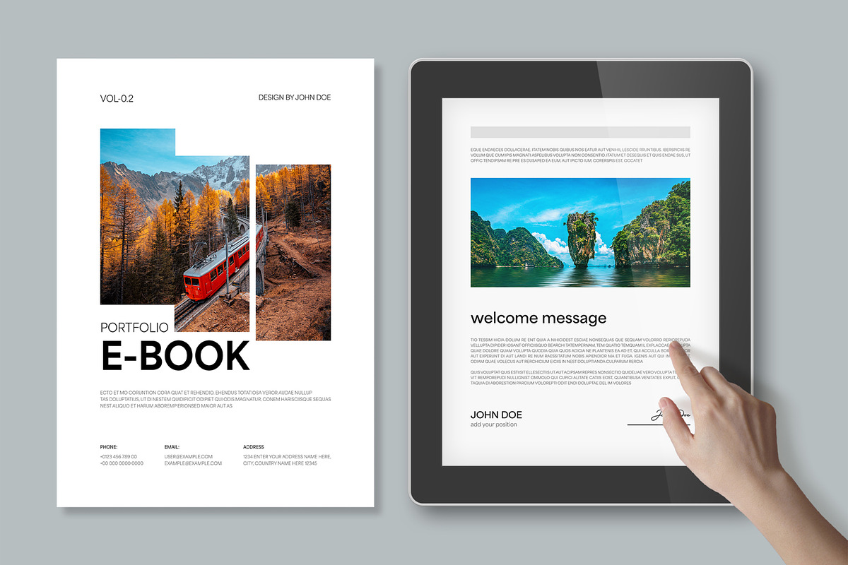 Creative Portfolio EBook Template preview 2