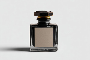 Black ink bottle on white background, a Beauty & Fashion Photo by Virgo Studio