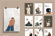 Woman in the house, spa day, an Illustration by Yana_mide (Thumbnail 6 of 10)