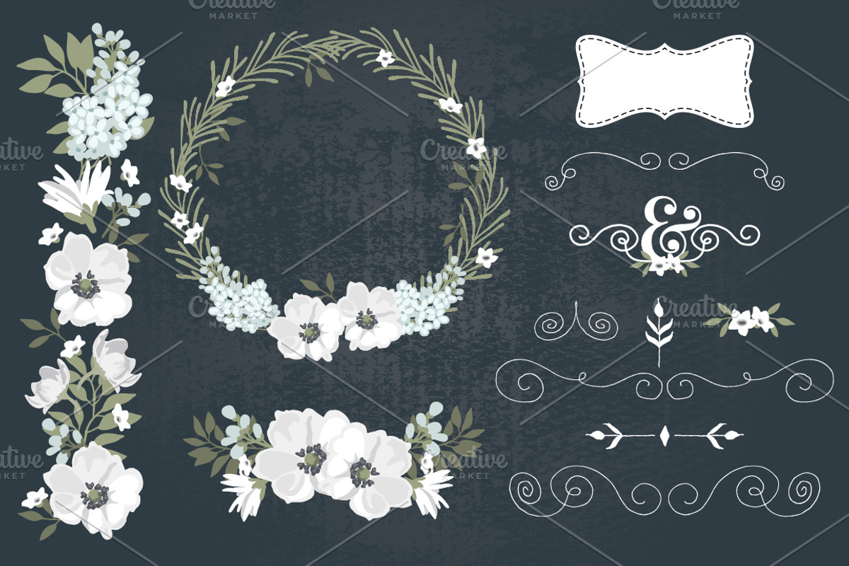 Vintage Black & White Florals, a Decorative Illustration by Lisa Glanz (Photo 3 of 5)