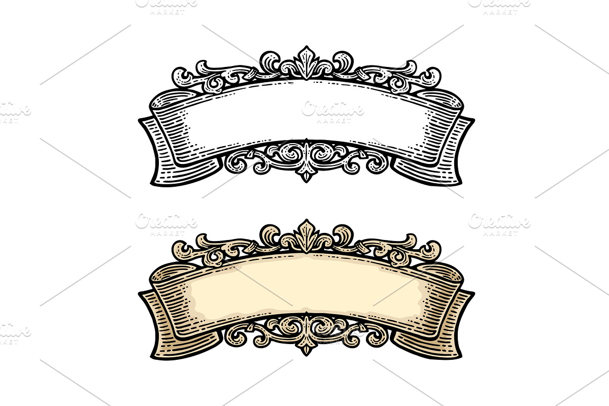 Ribbon isolated on white background, an Object Illustration by MoreVector