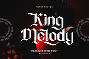 King Melody, a Blackletter Font by Say Studio (Thumbnail 1 of 10)