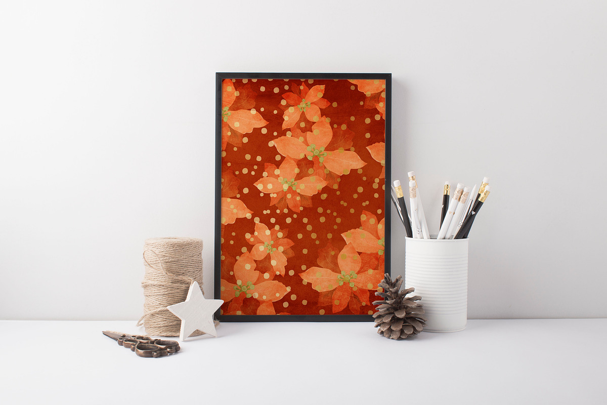 20% OFF! Floral Gold Christmas Pack, an Illustration by Chus Moreno Studio (Photo 7 of 7)