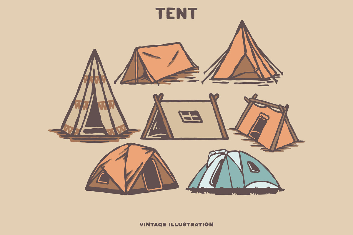 Outdoor Vintage Collection Vol 1, a Seasonal Illustration by rbcs_vibes (Photo 26 of 28)