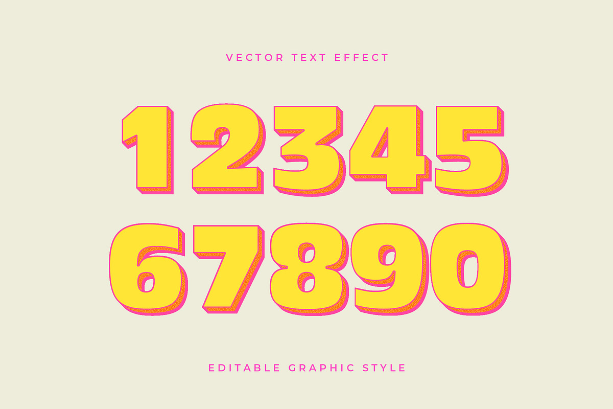 Bold Layered Retro Text Effect preview 2