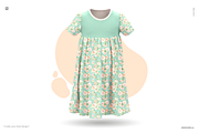 Kids dress mockup, a Bottom Mockup by Irena Matiash shop (Thumbnail 2 of 4)