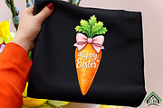 Happy Easter Carrot PNG, an Illustration by Craft Nest (Thumbnail 4 of 6)