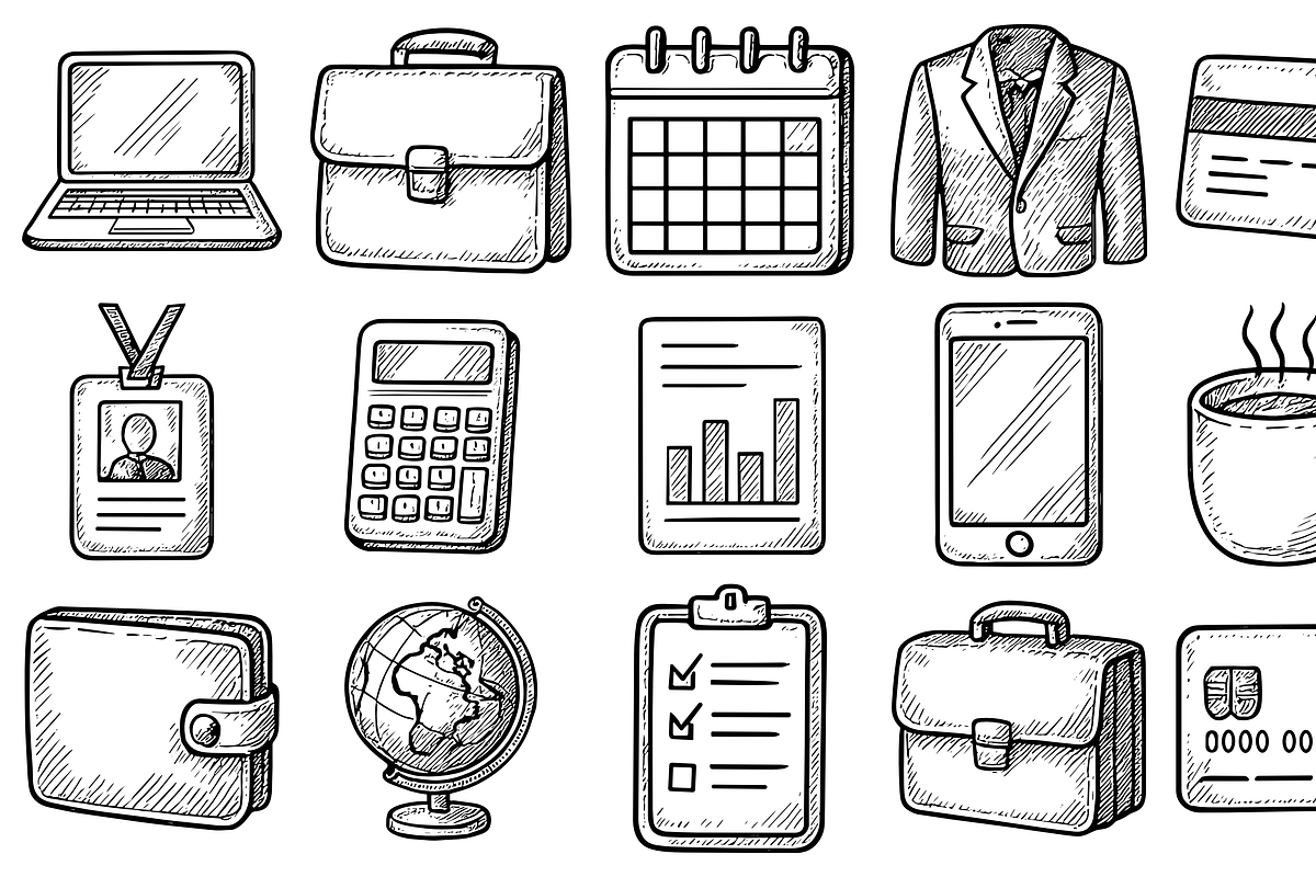 Business Finance Icon Set, an Object Graphic by nikagraphic (Photo 2 of 3)