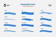 Gouache Zen Illustrator Brushes, a Brush Add-On by brushapes.com (Thumbnail 5 of 10)