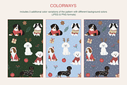 Christmas Doggy Dog Pattern, a Pattern Graphic by Mariia Kovalchuk (Thumbnail 5 of 10)