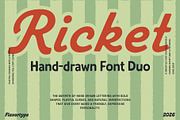 Ricket - Handdrawn font duo, a Handwritten Font by Flavortype (Thumbnail 1 of 13)