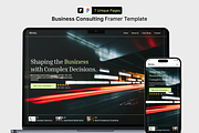 Business Consulting Framer Template, an UI Kit Template by Rozepaars Design (Thumbnail 1 of 6)