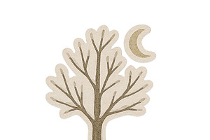 Winter tree with bare branches and c, an Illustration by Dvoevnore photos