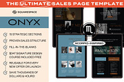 Onyx Squarespace Sales Template, a Squarespace Template by The Humanista Co. (Thumbnail 1 of 3)