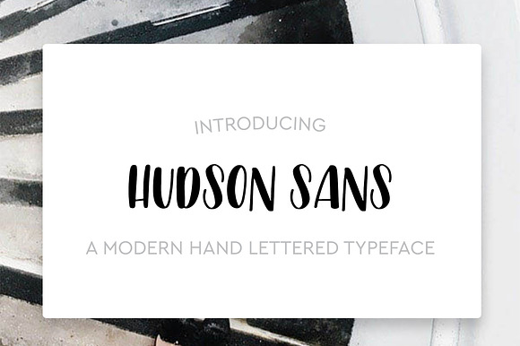 Hudson Sans Hand Lettered Typeface preview 6