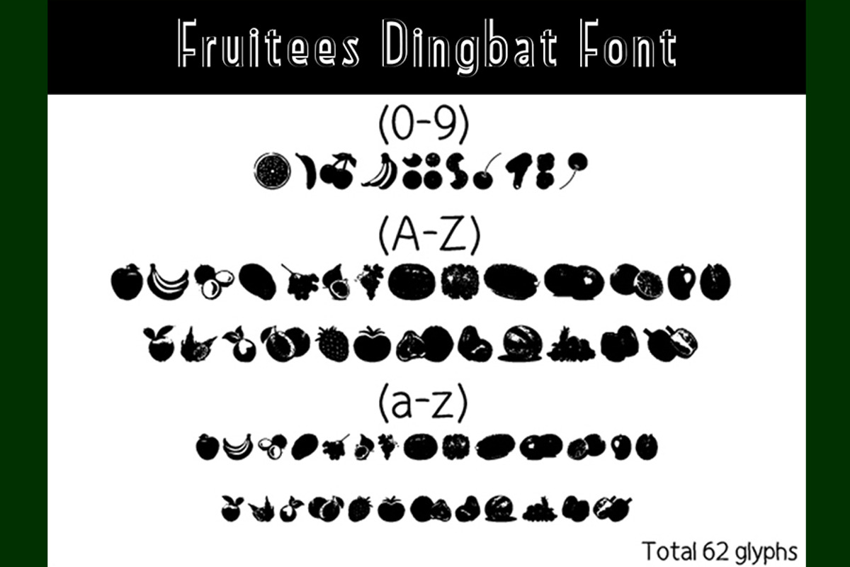 Fruitees Dinbat Font