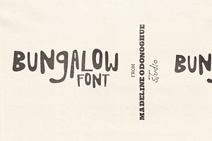 Bungalow - Hand Drawn Surf Font, a Handwritten Font by Madeline ODonoghue Design