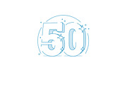 Anniversary 50. 3d number fifty, a Decorative Illustration by Sunny (Thumbnail 2 of 2)