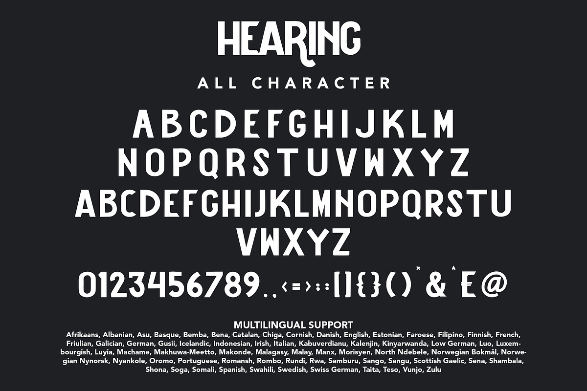 Hearing - Vintage Sans Serif Font, a Sans Serif Font by Arendxstudio (Photo 7 of 10)
