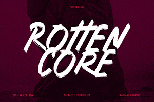 Rotten Core Handwrittten Brush Font