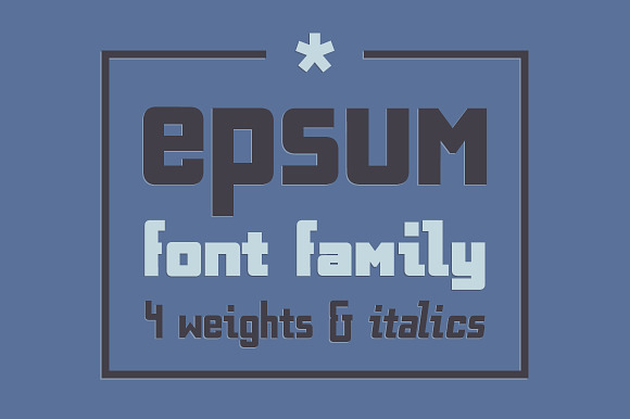 EPSUM Font Family preview 8