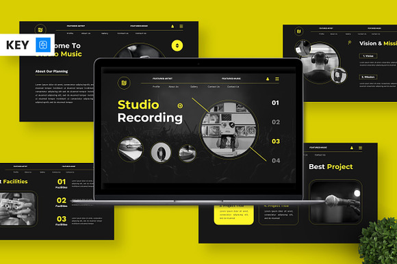 Studio Recording - Music Keynote preview 7