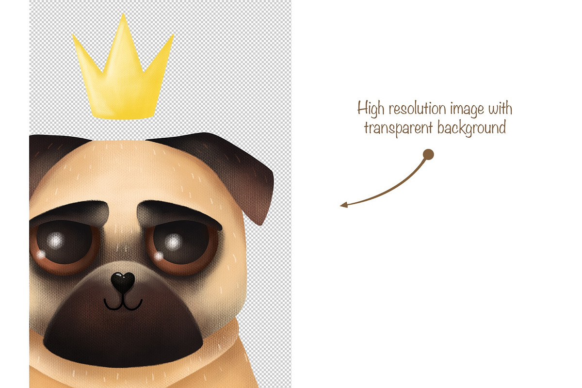 Big collection of cute pugs, an Animal Illustration by YuNa (Photo 8 of 8)