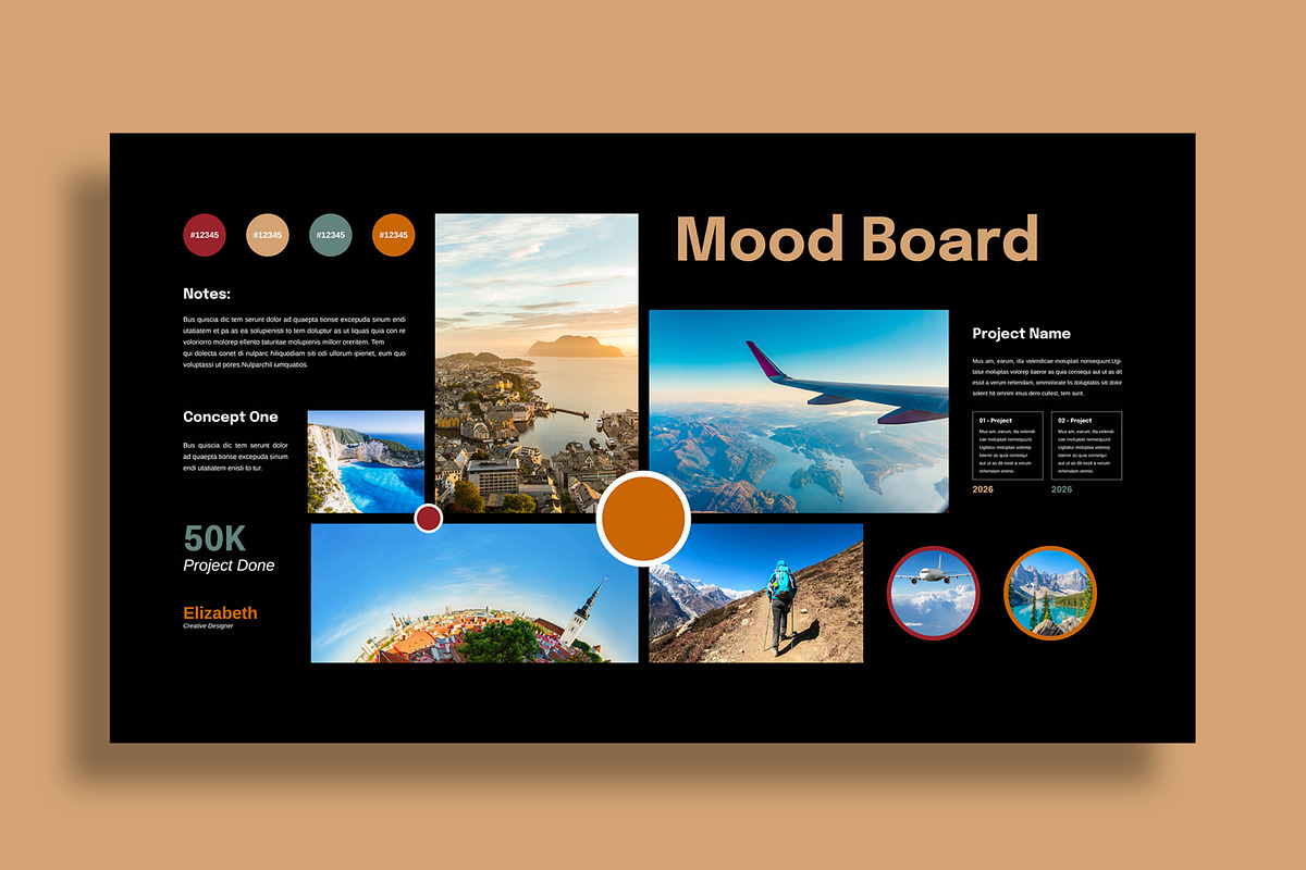 Travel Mood Board Template preview 3