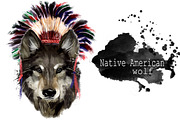 Set wolf portraits .4 styles, an Animal Illustration by art_mouse (Thumbnail 4 of 5)
