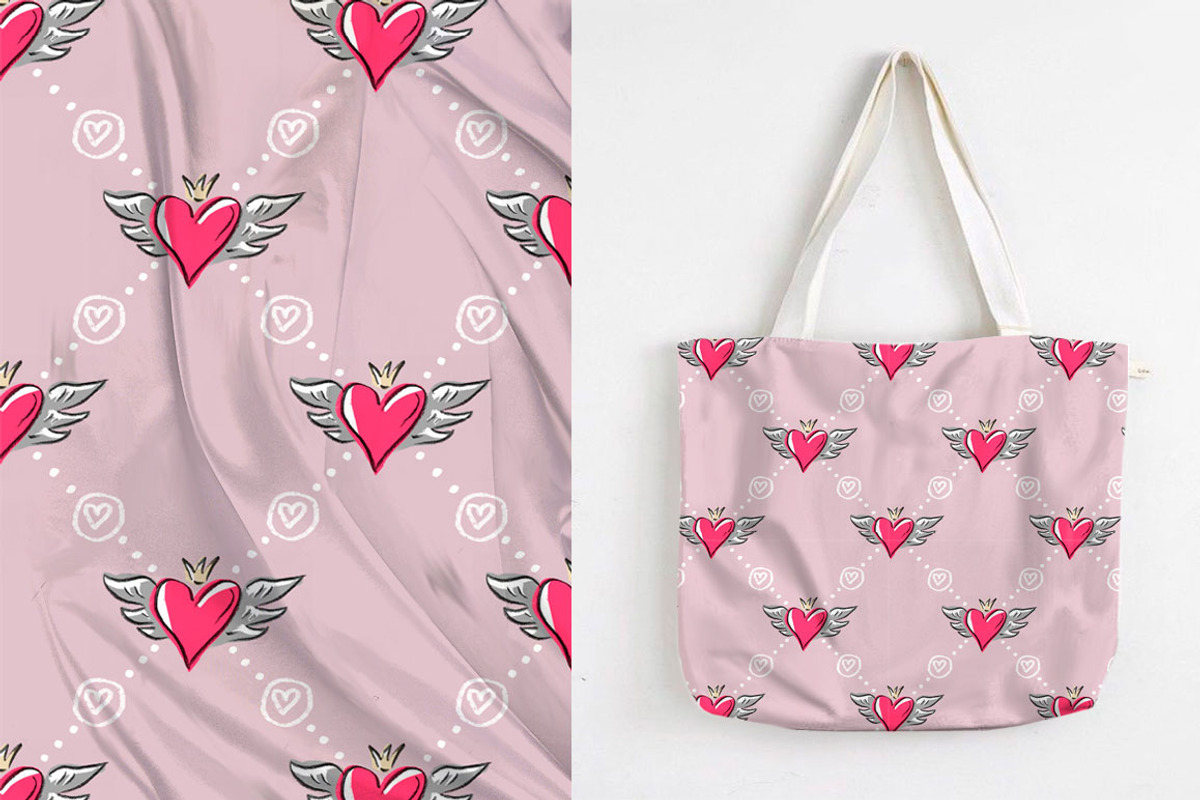 Set: seamless pattern with hearts, a Pattern Graphic by Melniklenart (Photo 4 of 10)