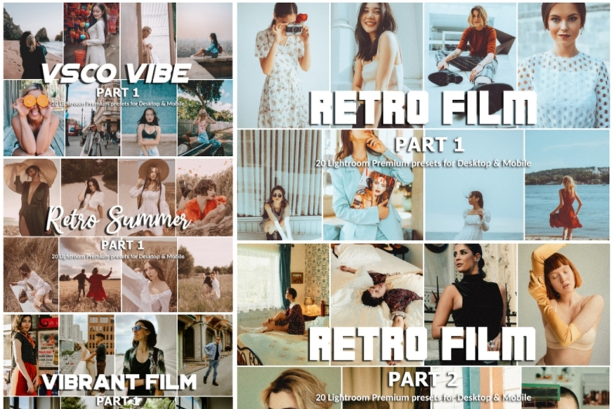 640+ Lightroom Presets All Retro, a Preset Add-On by PerfectStudioPresets (Photo 9 of 9)