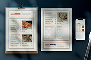 Modern Food Menu Set, a Print Template by The Savory Directors (Thumbnail 3 of 4)