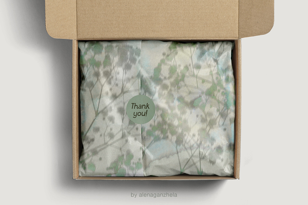 Faded Flora: watercolor botanicals, a Background Graphic by alenaganzhela (Photo 7 of 7)