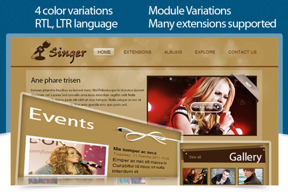SJ Singer - A conspicuous template, a Websites & App Template by YouTech (Photo 1 of 5)