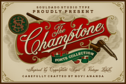 NS CHAMPTONE Fonts Collection, a Script Font by Novisouldado (Thumbnail 1 of 9)