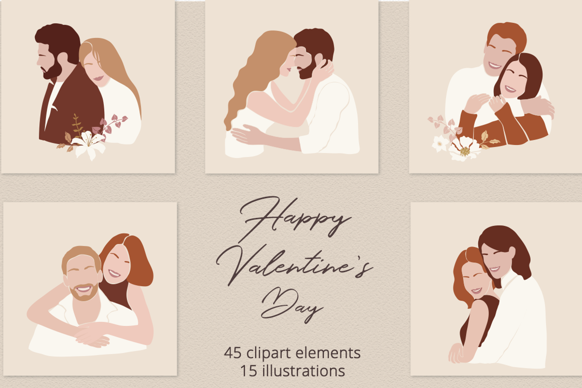 Happy Valentine’s Day  Illustrations, a Person Illustration by Irena Art (Photo 1 of 8)