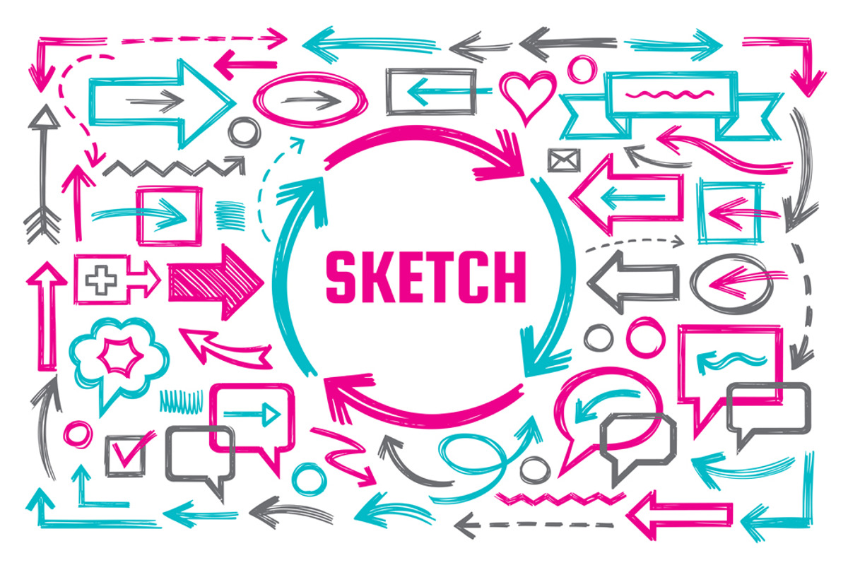 Hand Draw Sketch Doodles Elements, an Object Graphic by serkorkin (Photo 2 of 2)