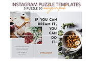 Lifestyle Instagram Puzzle Templates, a Social Media Template by illycreative (Thumbnail 1 of 6)