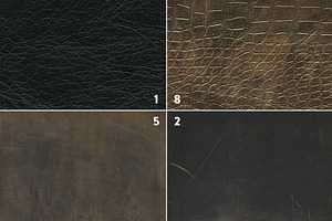 10 Leather Textures - Set 1