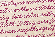 Friday Edition Duo, a Script Font by Letter Fresh (Thumbnail 3 of 10)