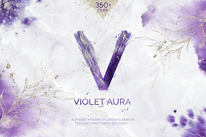 Violet Aura. Abstract design