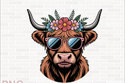 Highland Cow Clipart Designs, an Animal Illustration by crative8112 (Thumbnail 4 of 8)