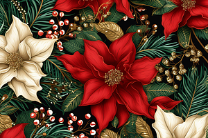 Floral Christmas Pattern