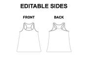 Woman Tank Top Tshirt Vector Mockup, a Shirt Mockup by Infinity Mockups (Thumbnail 2 of 8)