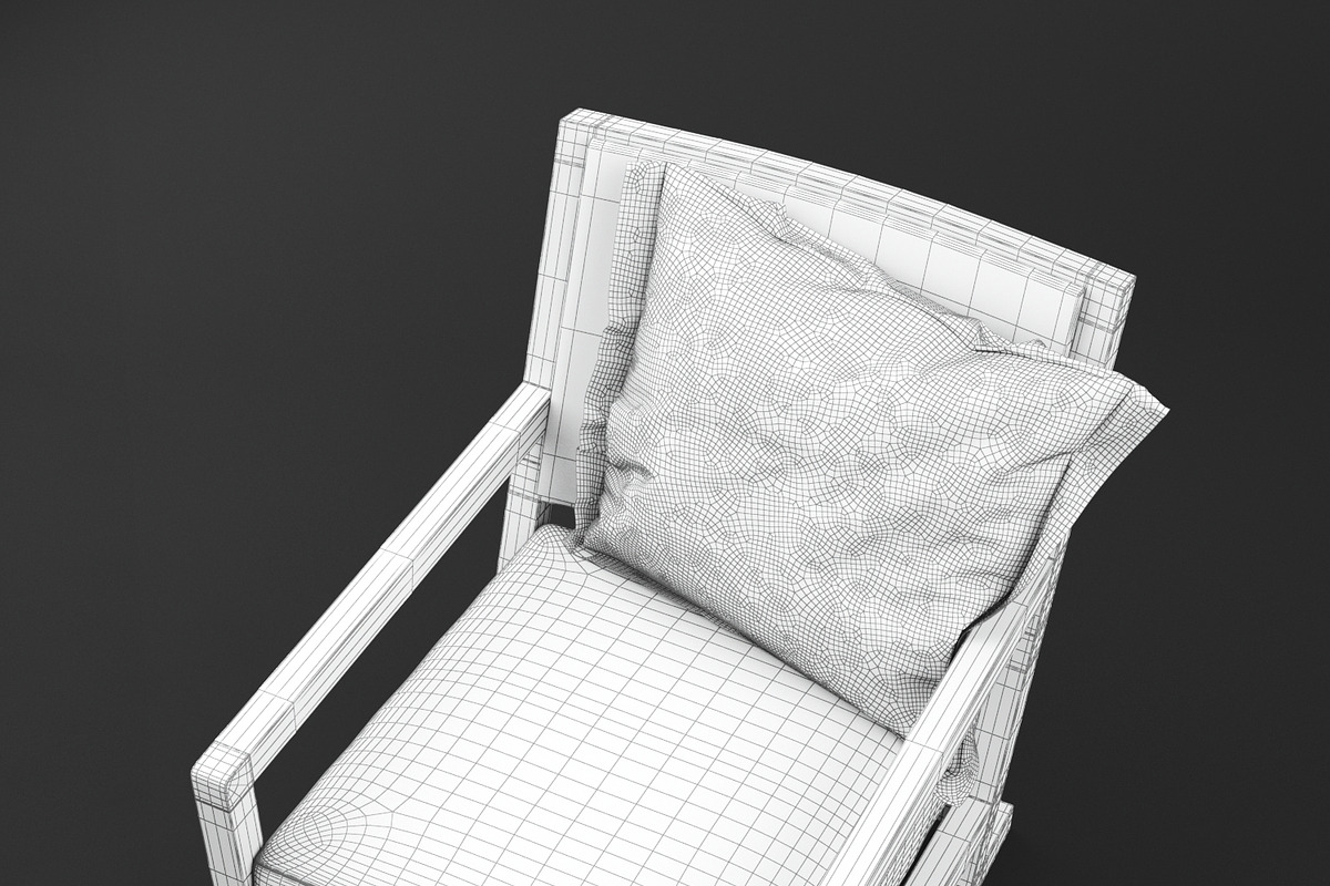 Clio ARMCHAIR B&B Italia, a Furniture 3D Model by NOMODOL (Photo 5 of 5)