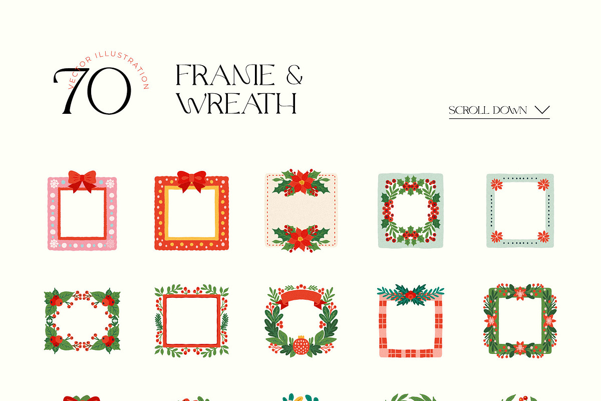 Christmas Illustration Clipart Kit, a Seasonal Illustration by Leleka.Store (Photo 11 of 15)