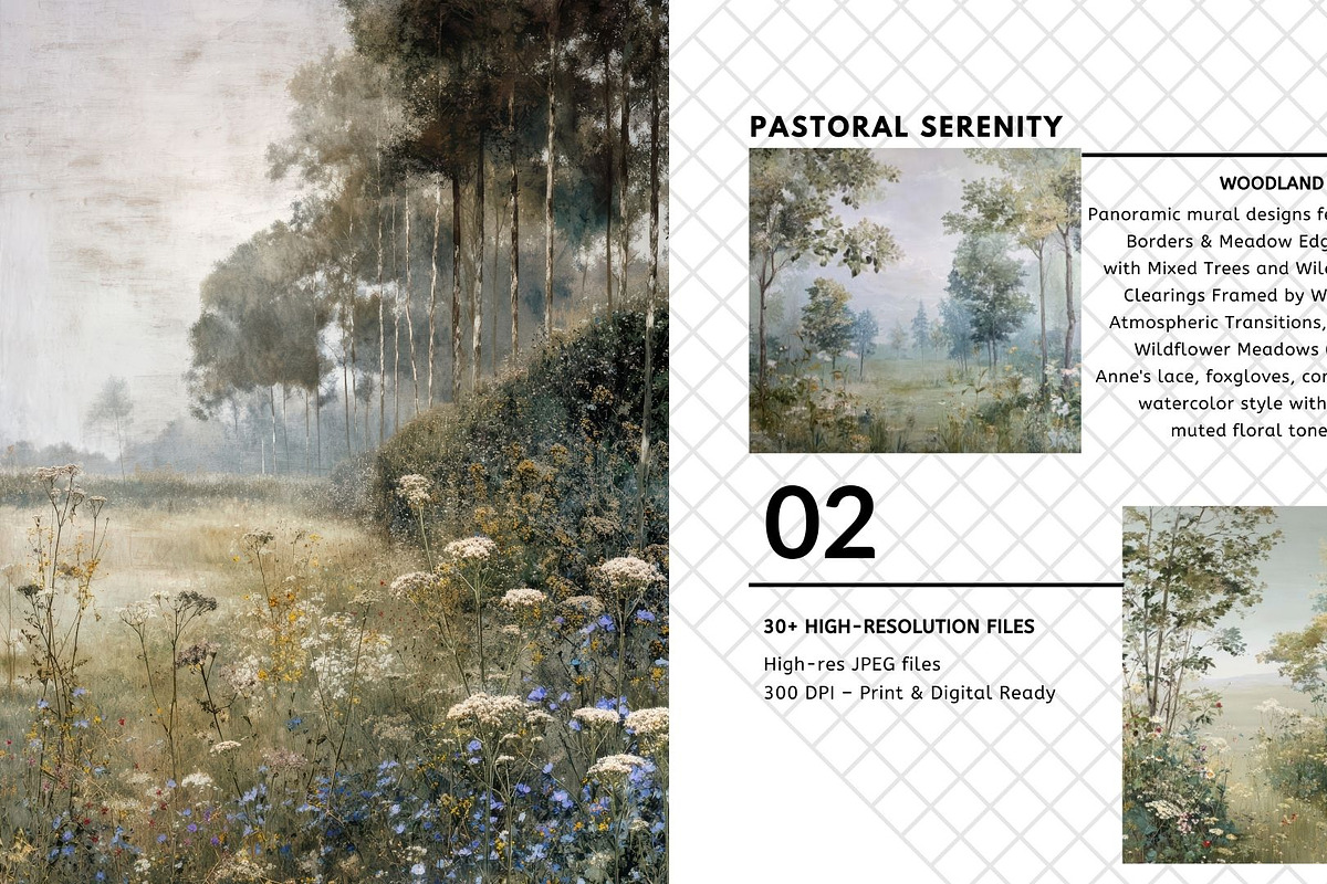 30+ Woodland Edges & Hedgerows, a Decorative Illustration by Virgo Studio (Photo 3 of 6)