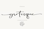 Grotesque Script, a Script Font by Artic Type (Thumbnail 1 of 8)