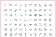 100 Love Icons, an Outline Icon by Nadiinko (Thumbnail 2 of 3)